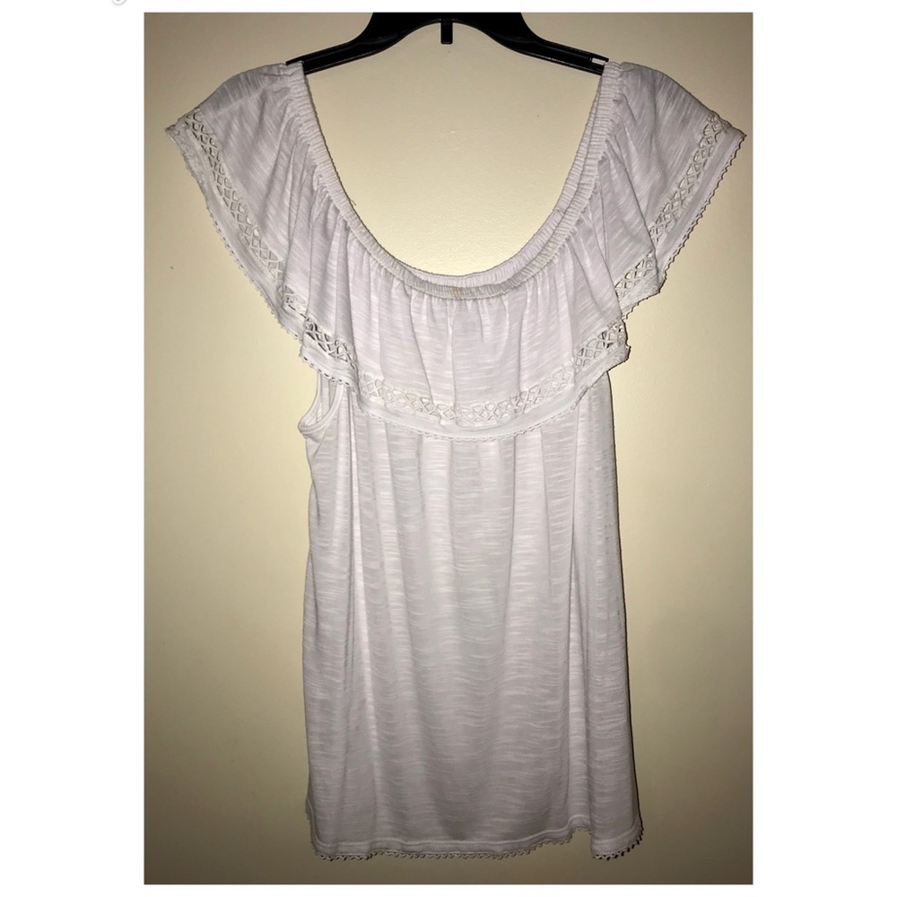 White off the shoulder blouse